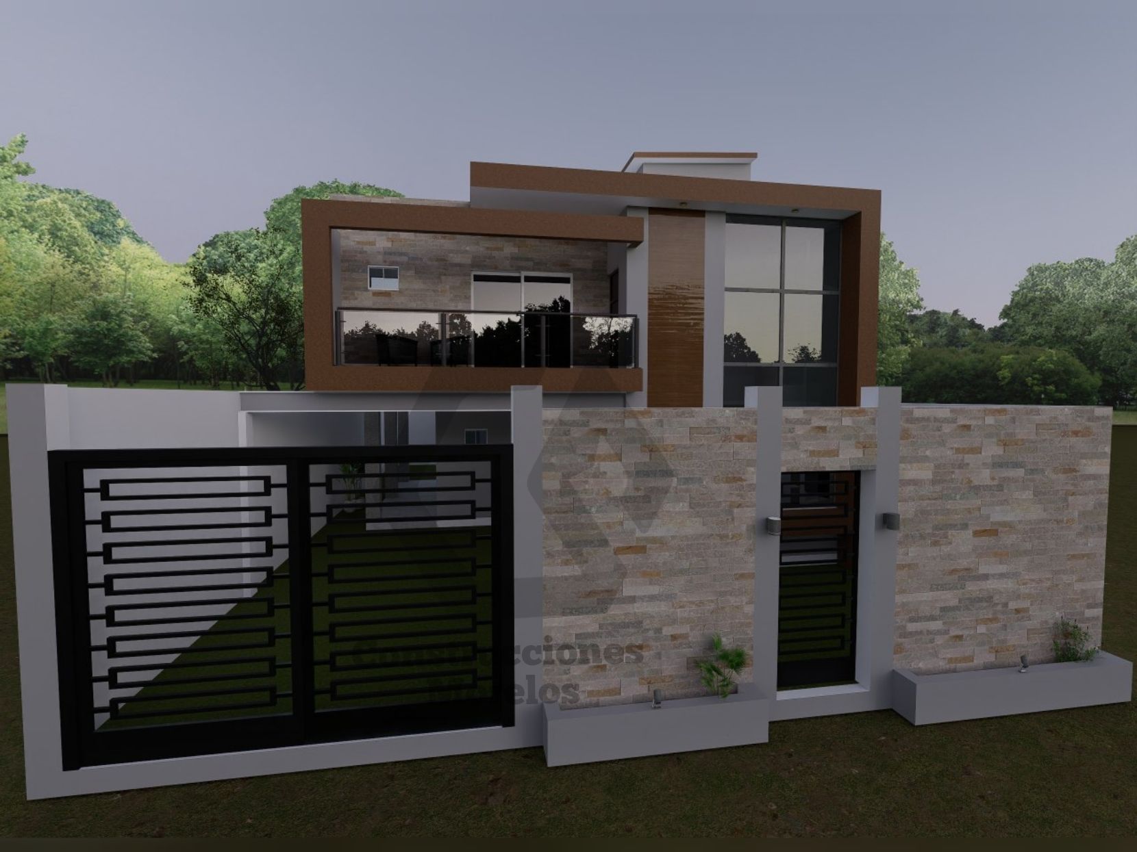 render casa moderna